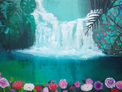 Profundo deseo 60 x 90 cm.- Acrílico sobre tela, Año 2016